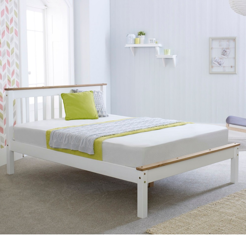 Derby White Wooden Bed Frame 5ft King Size